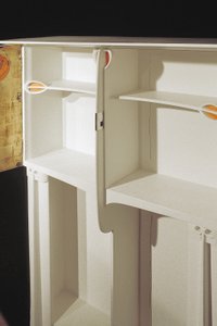 White cabinet designed for Mrs. Rowat, 1902 by Charles Rennie Mackintosh