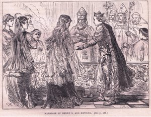 Marriage of Henry I and Matilda AD 1102 by Charles Ricketts