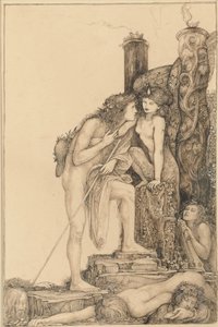Oedipus and the Sphinx by Charles Ricketts