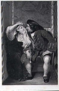 Uncle Toby and the Widow, engraved by Lumb Stocks