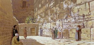 The Wailing Wall, in Jerusalem by Charles Robertson