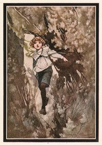 A Boy Burst through it at Full Speed by Charles Robinson