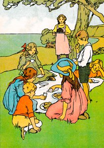 A Christmas Dinner in New Zealand, 1912 by Charles Robinson