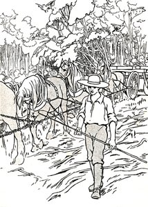 A Settler Clearing His Land by Charles Robinson