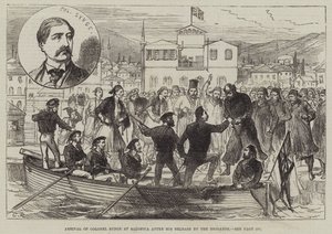 Arrival of Colonel Synge at Salonica after his Release by the Brigands