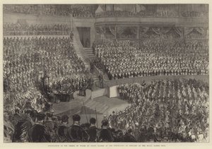 Installation of the Prince of Wales as Grand Master of the Freemasons of England at the Royal Albert Hall