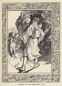 Odysseus at the Swineherds hut by Sir John Charles Robinson