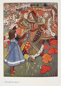 Off with her head. Alice with the Red Queen