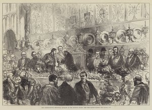 The International Municipal Banquet at the Mansion House, the Lord Mayor Passing the Loving Cup by Sir John Charles Robinson