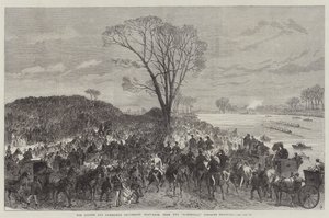 The Oxford and Cambridge University Boat-Race, from the Sandhills, opposite Chiswick