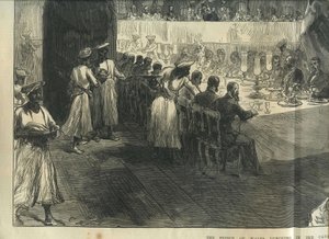 The Prince of Wales Lunching in the Caves of Elephanta by Charles Robinson