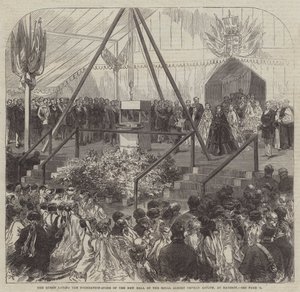 The Queen Laying the Foundation-Stone of the New Hall of the Royal Albert Orphan Asylum, at Bagshot by Sir John Charles Robinson