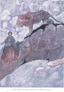 The thief appeared; which was indeed a lion by Charles Robinson