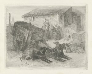 The Dog Cart by Charles Rochussen