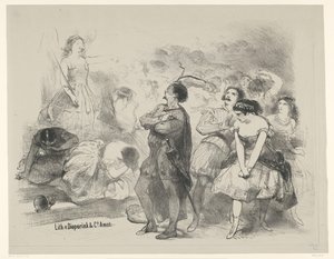Scene from Ballet Astaroth Announcements of Ballets and Plays Performed in the Amsterdam City Theatre (series title)