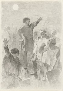 Wilfried Surrounded by His Warriors by Charles Rochussen