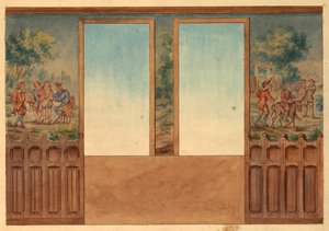 Design for Portion of Stairway, Château-sur-Mer, Newport, Rhode Island