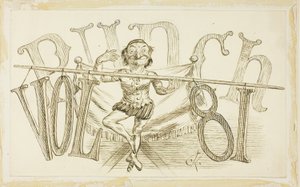 Study for Title Page from Punch, Volume 81