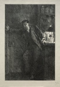 The Coat with the Fur Lining by Charles Samuel Keene