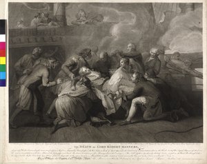 The death of Lord Robert Manners (1758-1782) by Charles Sherwin