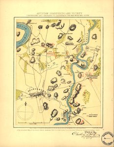 Antietam Sharpsburg and vicinity. Constructed and engraved to illustrate "The war with the South"