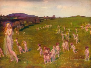 The Coming of Spring, 1913 by Charles Sims