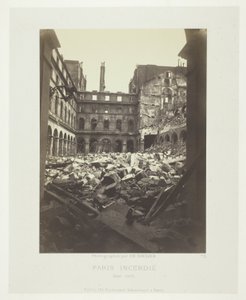 Paris Fire (Interior of the Ministry of Finance) by Charles Soulier