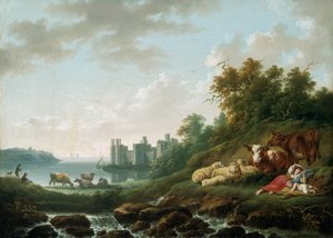 Caernarvon Castle by Charles Towne