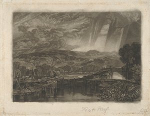 More Park, near Watford, on the River Colne by Charles Turner