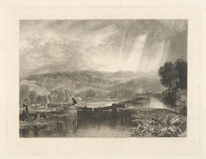 More Park, near Watford, on the River Colne by Charles Turner