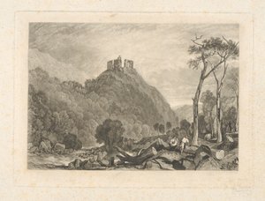 Okehampton Castle, on the River Okement
