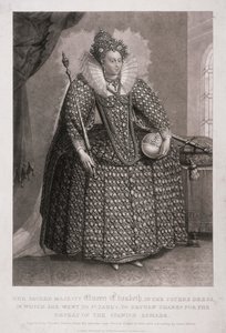 Queen Elizabeth I holding sceptre and orb