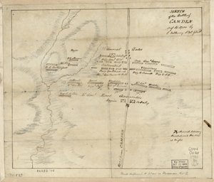 Battle of Camden, Augt. 16 by Charles Vallancey
