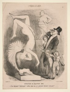 Exhibition of Sculpture 1849, from the series Croquis du Jour published in Le Charivari