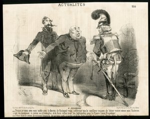 Illustration in Le Charivari - About - Germany Prussia, President of the Republic, Frosdorf - Ratapoil