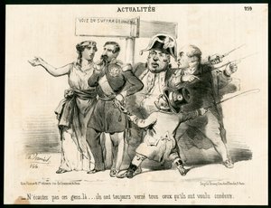 Le Charivari, Satirical in B & W