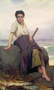 Fishergirl by Charles Victor Thirion