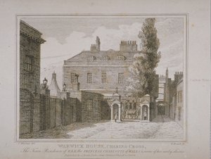 View of Warwick House, engraved by Samuel Rawle and published by John Booth, 1818 by Charles Warren