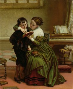 George Herbert and His Mother by Charles West Cope