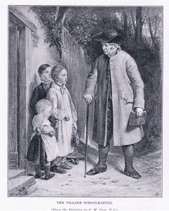 The village schoolmaster, from The Magazine of Art 1893, Cassell and Company by Charles West Cope
