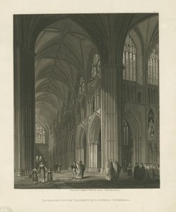 Interior of Lichfield Cathedral - Nave by Charles Wild