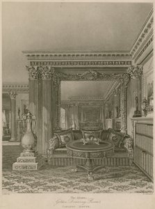 The Alcove, Golden Drawing Room, Carlton House, London by Charles Wild