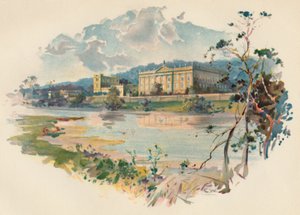 Chatsworth from the Derwent by Charles Wilkinson
