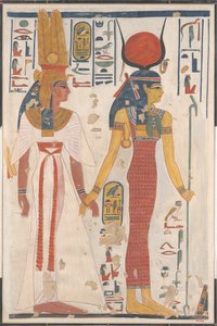 Queen Nefertari Being Led by Isis by Charles Wilkinson