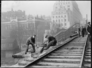 Demolition of Waterloo Bridge, City of Westminster, Greater London Authority by Charles William Prickett