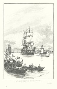 Russian Fleet in the Bosphorus by Charles William Wyllie