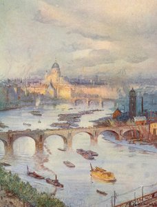 The City of London seen from the National Liberal Club by Charles William Wyllie