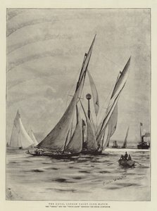 The Royal London Yacht Club Match by Charles William Wyllie