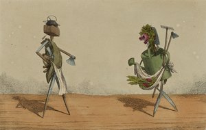 Implements Animated, Plate 2, Dedicated to the Carpenters and Gardeners of Great Britain, c.1811 by Charles Williams