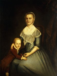 Portrait of Mrs. Arbuckle and Son by Charles Willson Peale